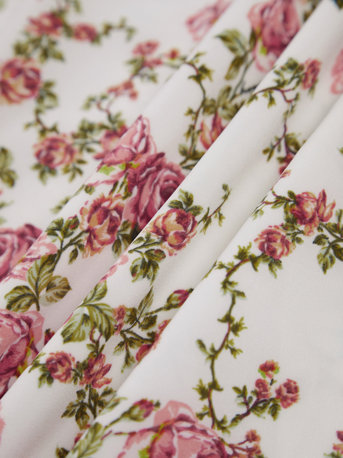 Dress in Cotton — Floral Corset Bodice Midi with Lace-Up Back and High Slit for Summer