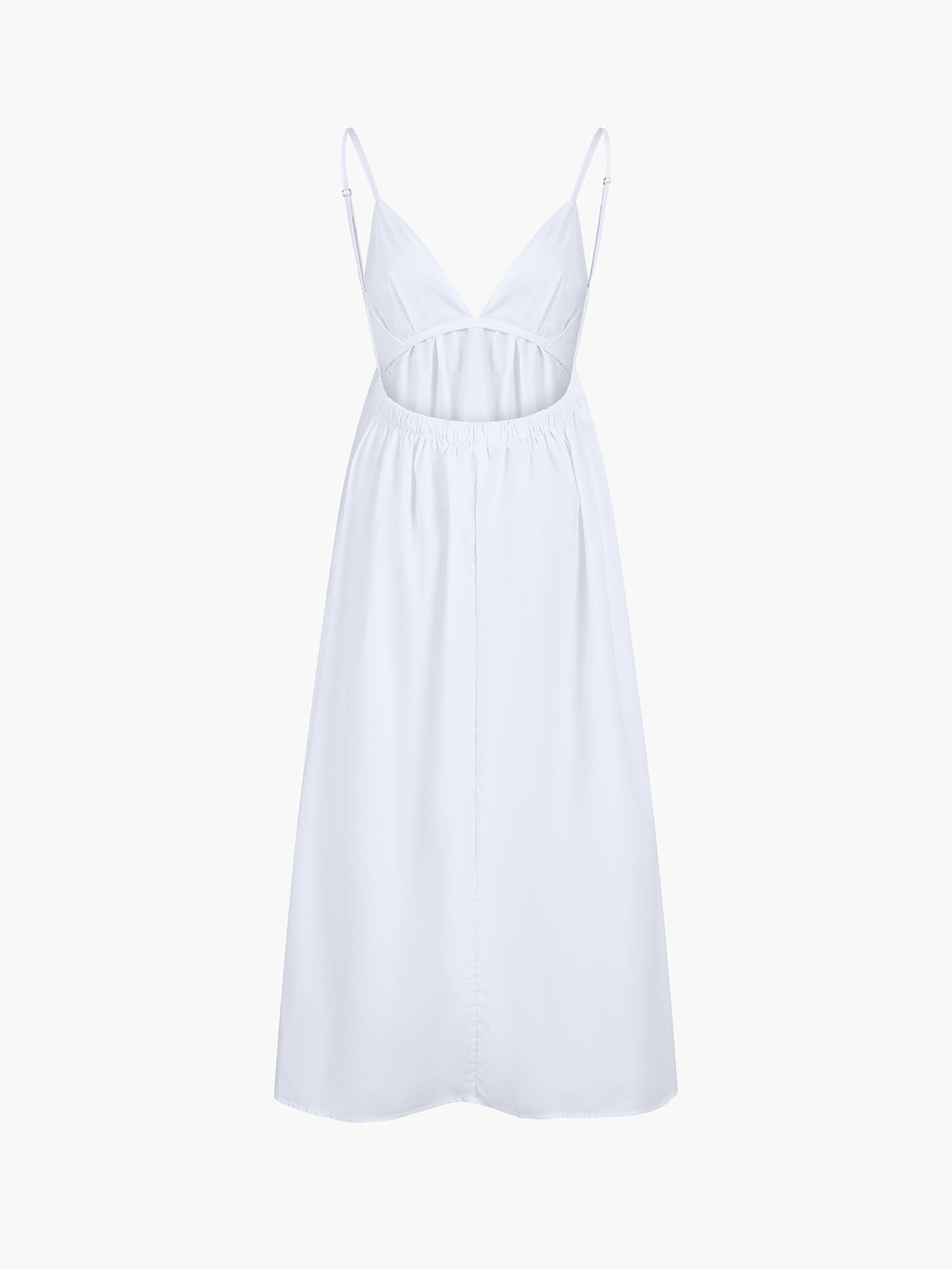 Dress in Viscose — Deep V Neck Spaghetti Strap Backless Maxi for Summer