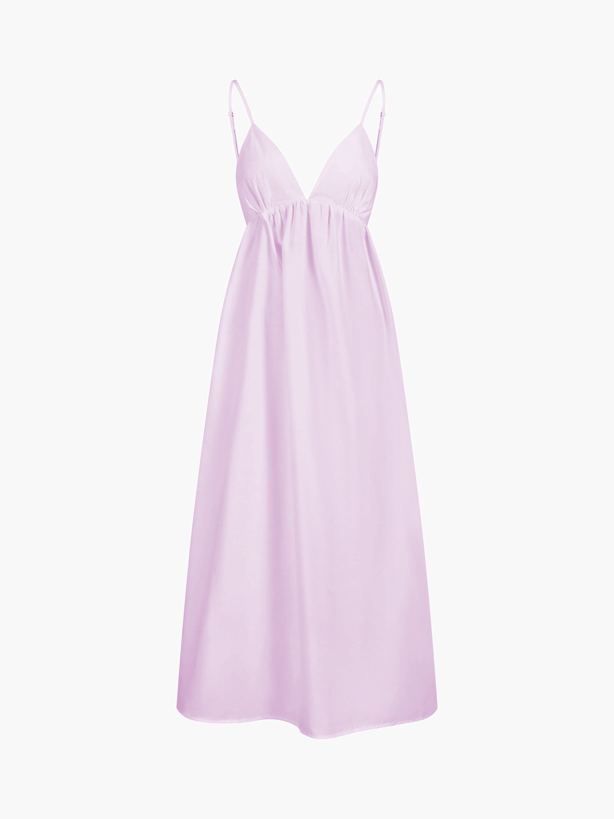 Dress in Viscose — Deep V Neck Spaghetti Strap Backless Maxi for Summer