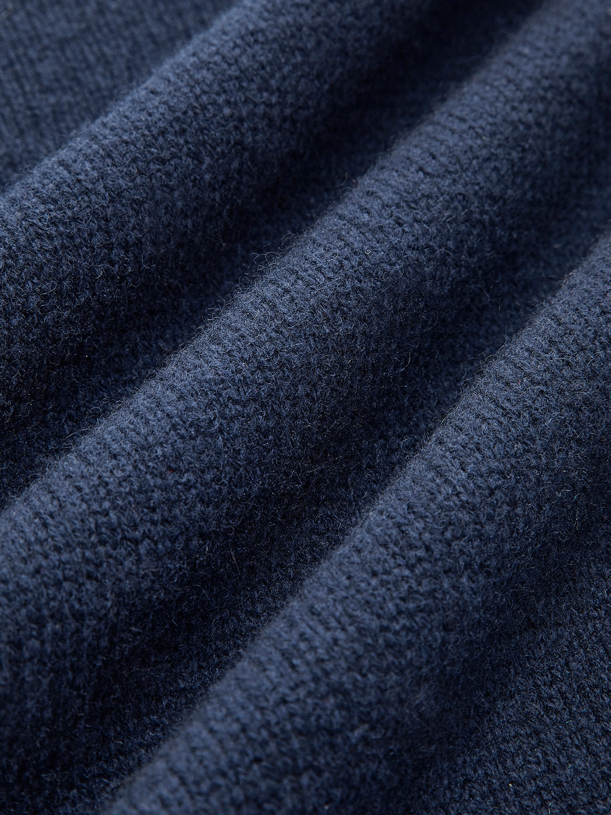 Jumper in Knit — Denim Collar and Cuff Trim with Relaxed Fit for Women