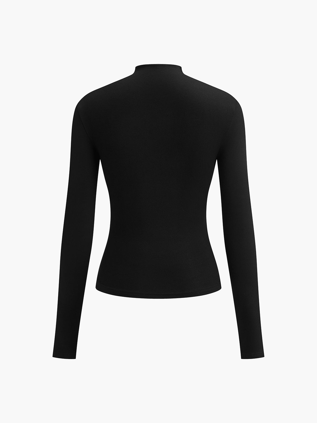 Top in Viscose — Asymmetric Draped Neckline with Ruched Side for Fitted Bodycon Style