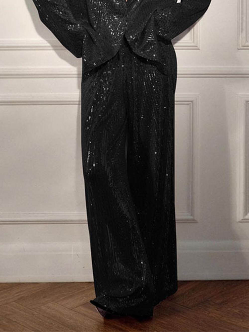 Blazer in Sequin — Longline Oversized Relaxed Fit for Evening and Party Wear for Women