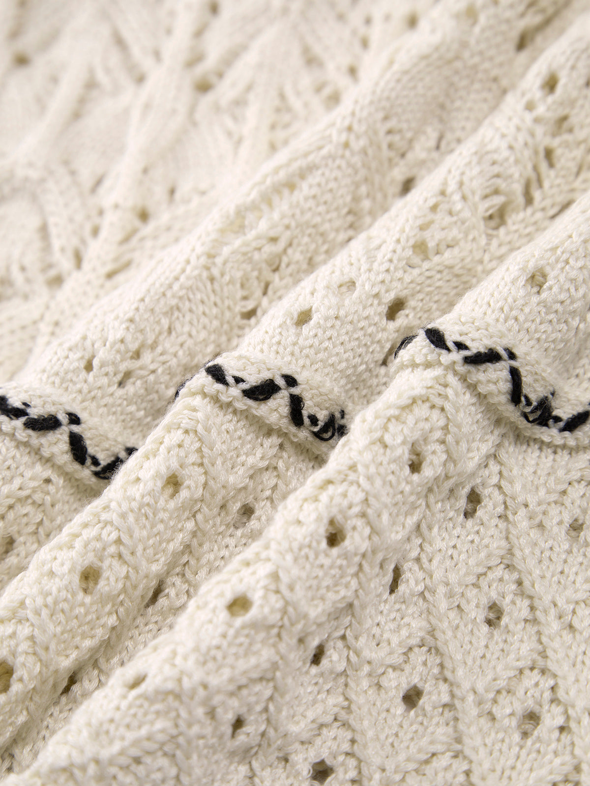 Dress in Crochet — Spaghetti Strap Bodycon Midi with Contrast Stripe Trim for Summer