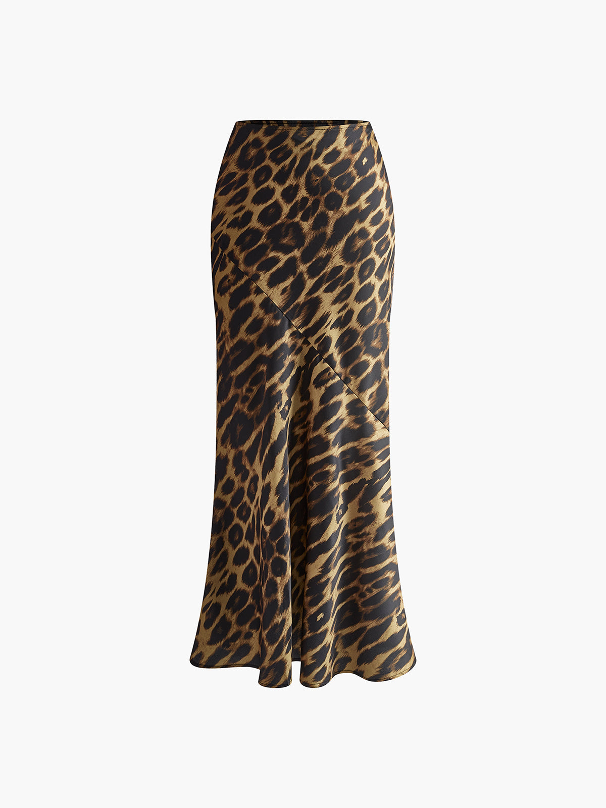 Skirt in Viscose — Slim Maxi with Leopard Print and Low Rise for Bold Style