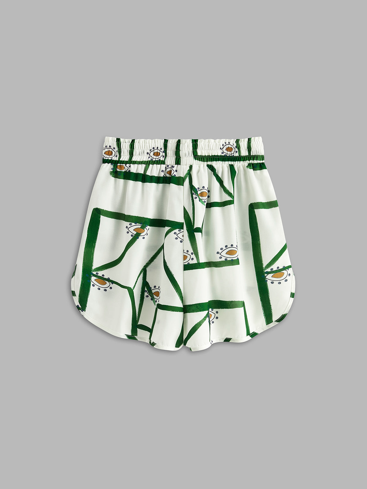 Set in Viscose — Printed Two Piece Matching Short Set for Women with Button Shirt