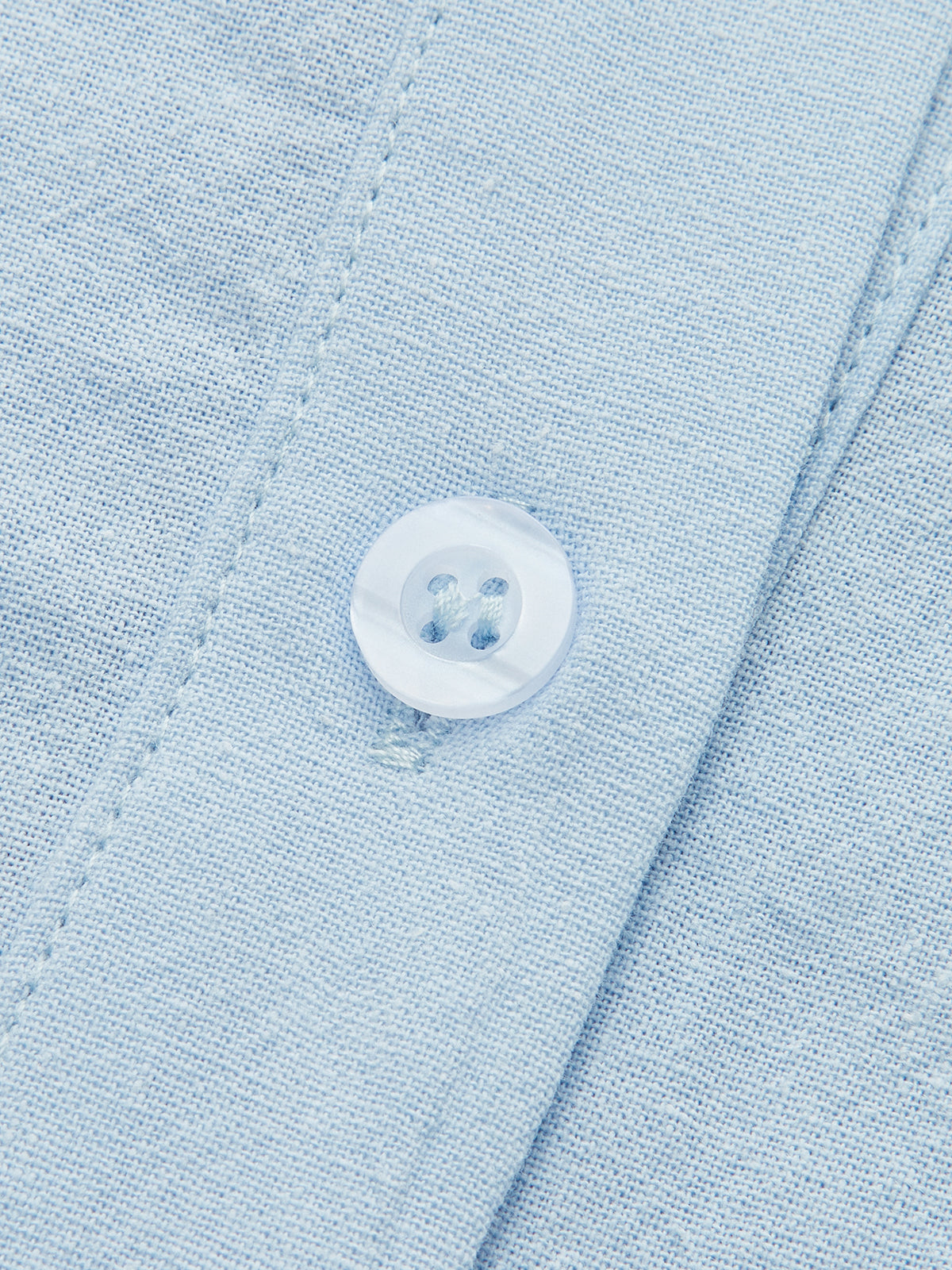 Set in Linen — Long Sleeve Button Shirt with High Waist Belted Shorts for Women