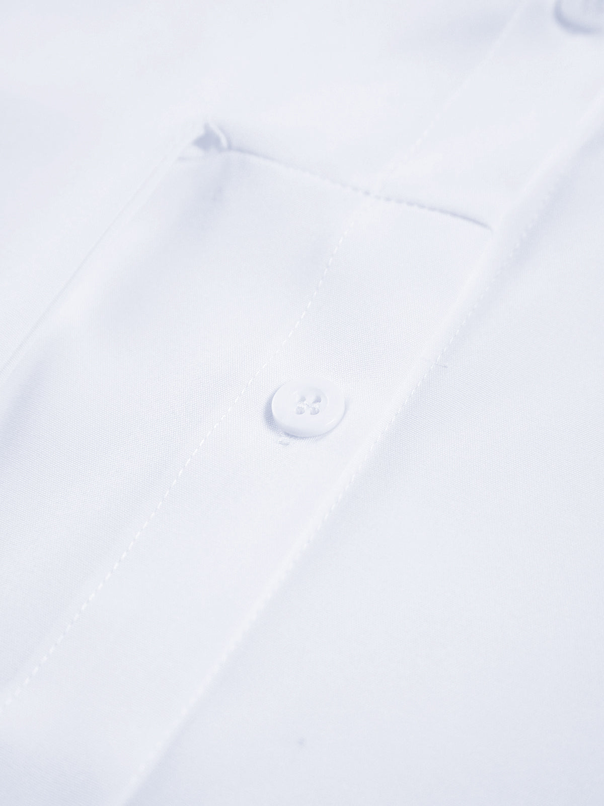 Blouse in Cotton Poplin — Long Sleeve Tie Front with Shirt Collar for Office Wear