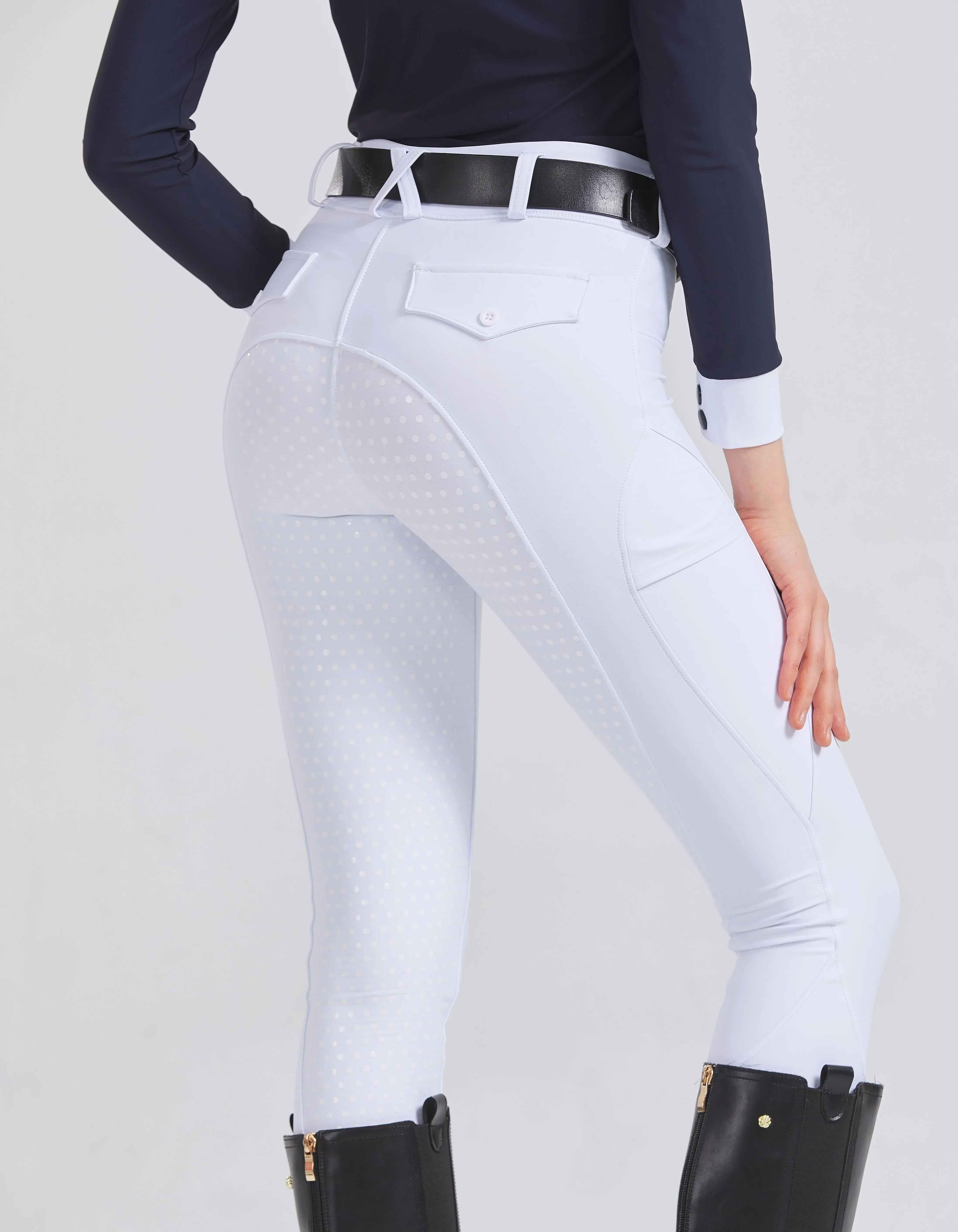 Breeches in Stretch — High Waist Full Seat Silicone Grip Equestrian Riding Pants for Women