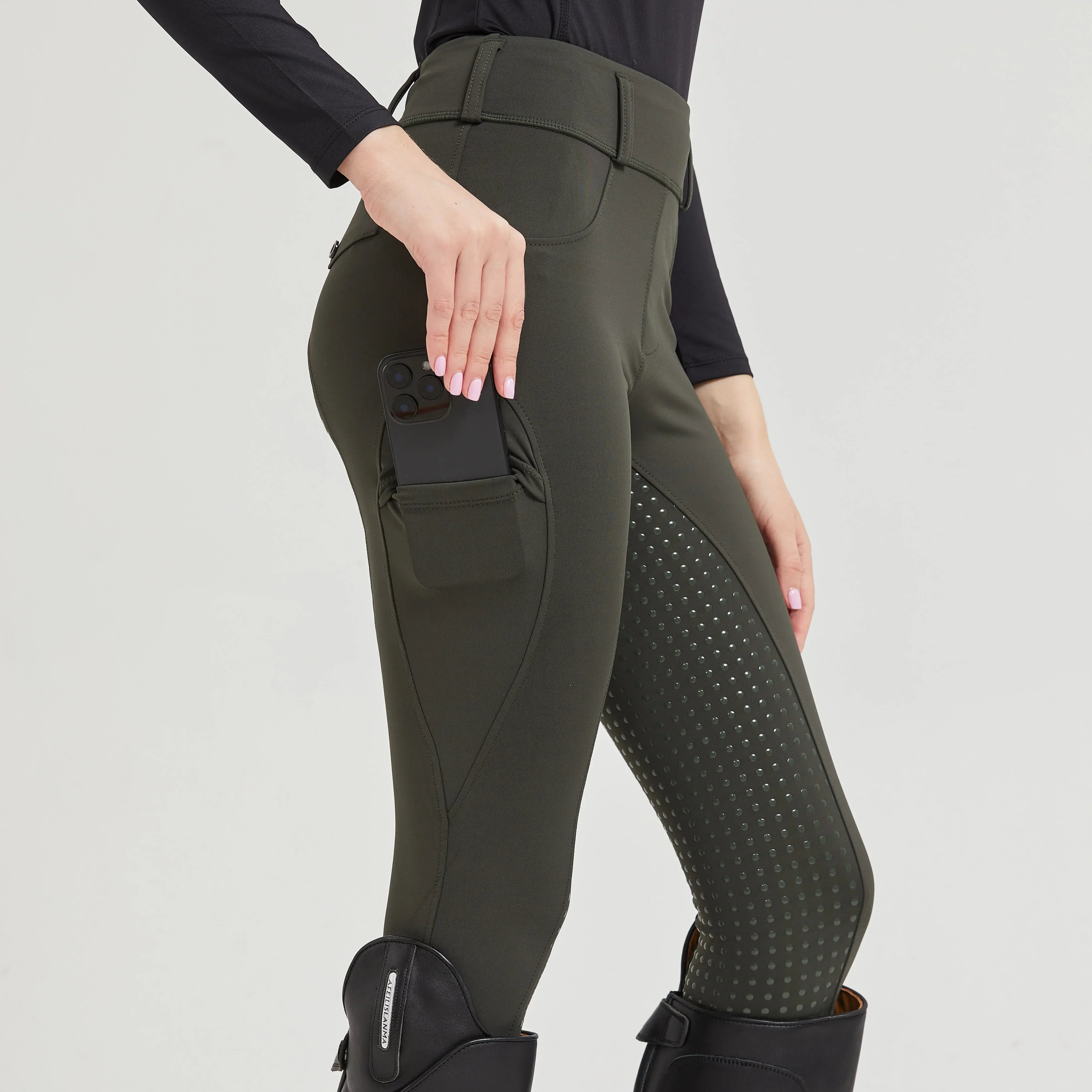 Breeches in Stretch — High Waist Full Seat Silicone Grip Equestrian Riding Pants for Women