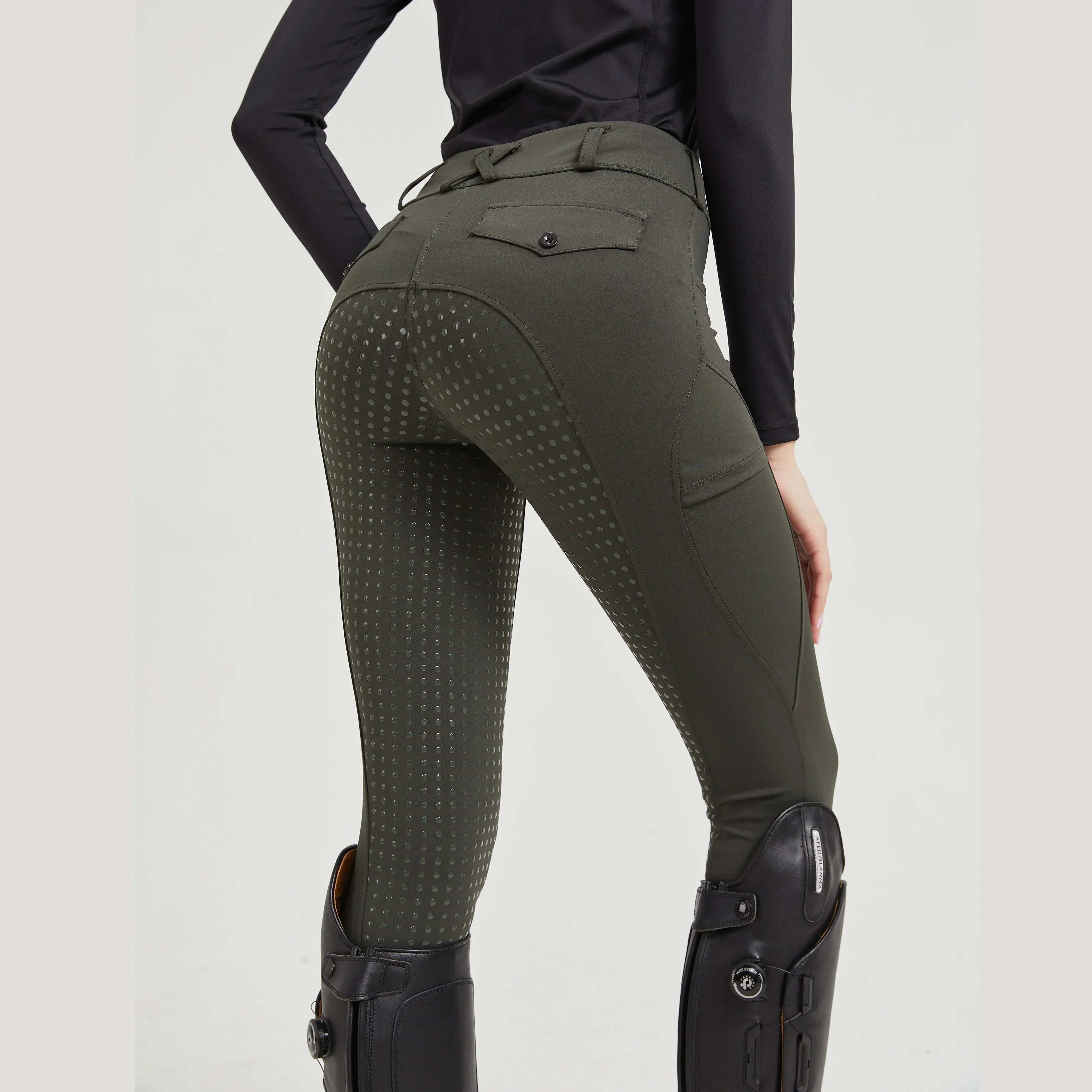 Breeches in Stretch — High Waist Full Seat Silicone Grip Equestrian Riding Pants for Women